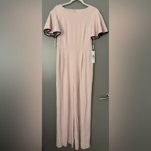 Calvin Klein Pink Ruffle Sleeve Jumpsuit